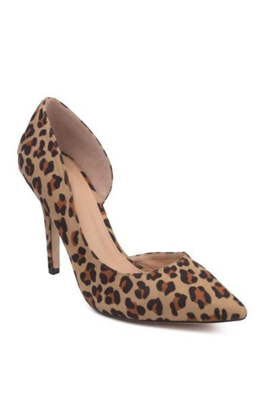 Francesca Leopard Heels