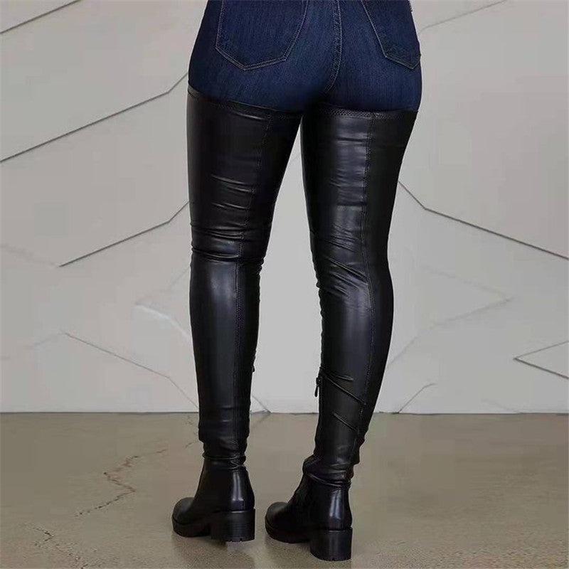 Platform over the Knee Boot