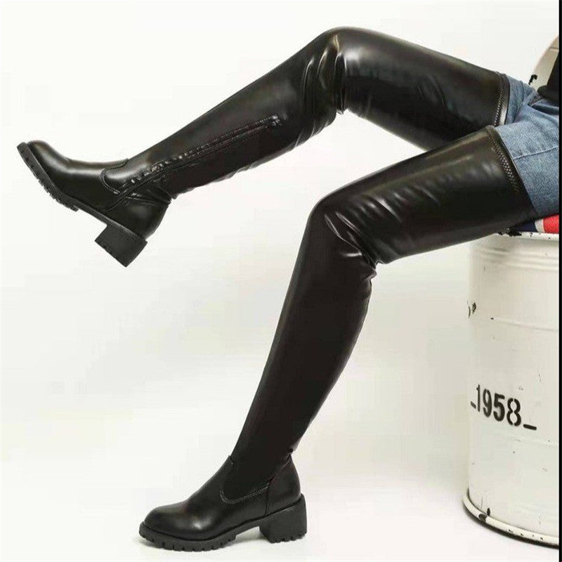 Platform over the Knee Boot