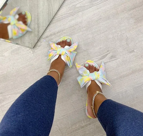Multi Floppy White Sandal