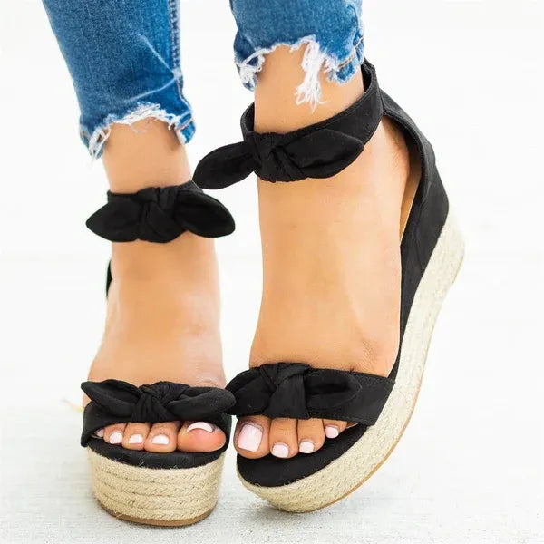 Black Bowtie Wedge